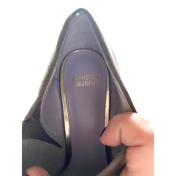 Johnston & Murphy Leather Ankle Booties Taupe Size 6.5 - Picture 9 of 12